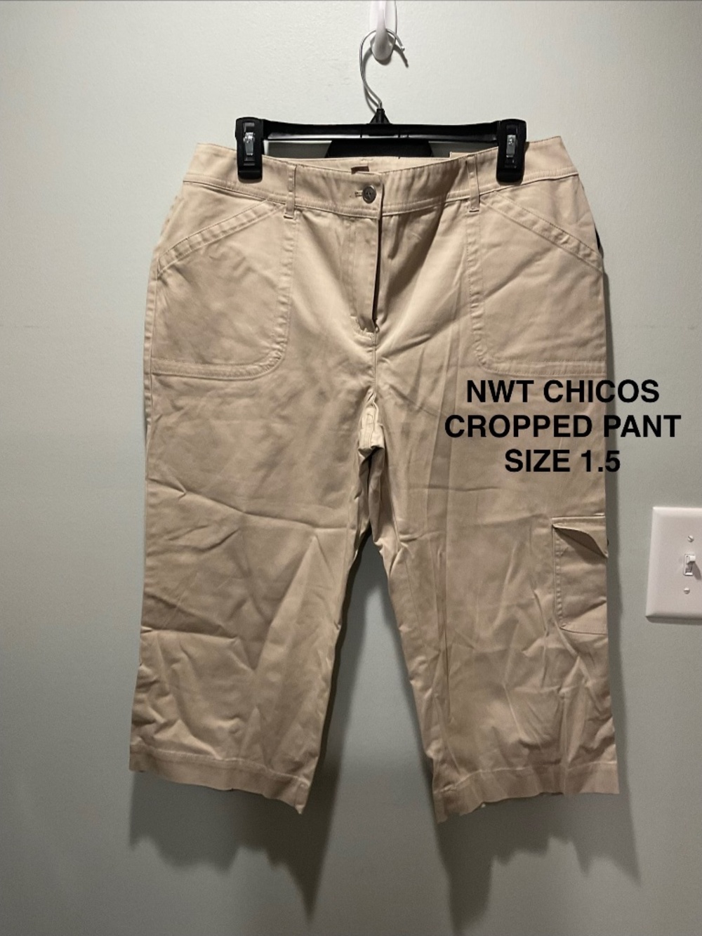 CHICO’S CROPPED PANTS NWT SIZE 1.5